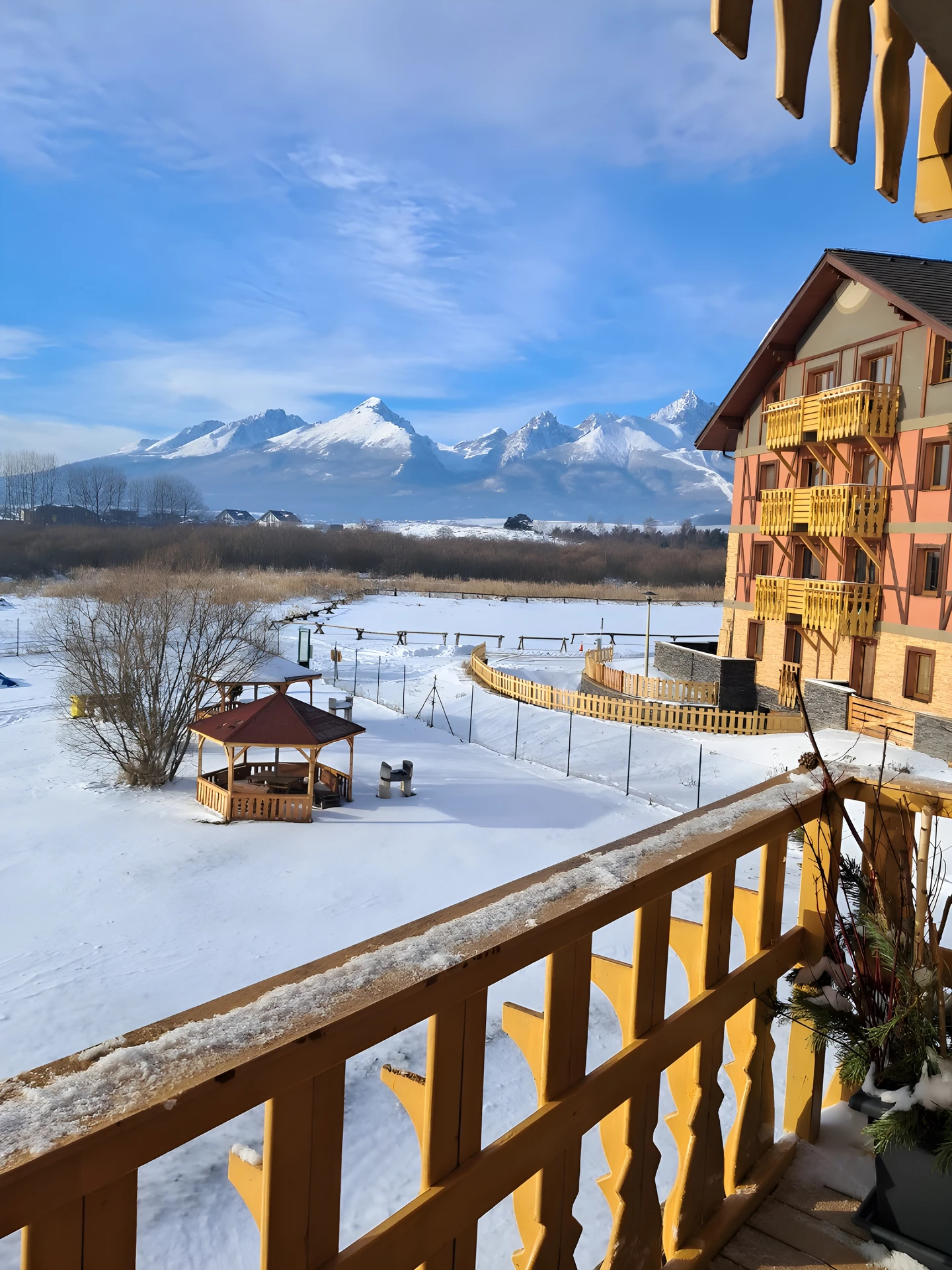 Výhľad z balkóna apartmánu LeFrank